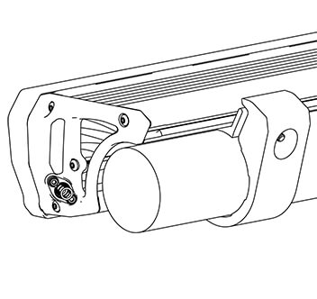 ARB INTENSITY（インテンシティ）LEDライトバーAR40用 バンパーチューブ取り付けキット srcset=