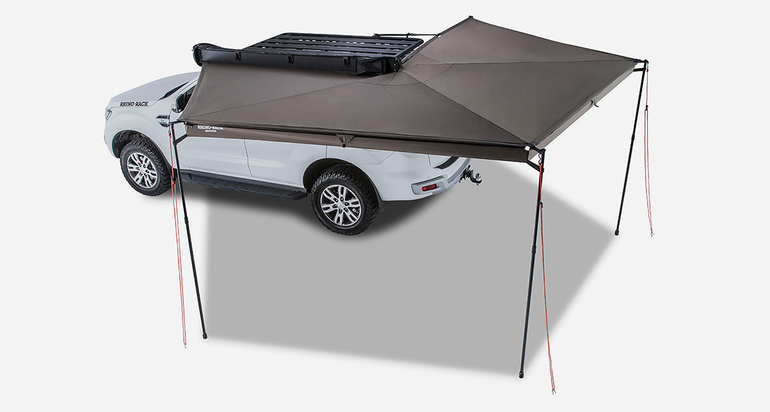 RHINO RACK（ライノラック） Batwing Awning（バットウィングオーニング） 左側装着用 上から