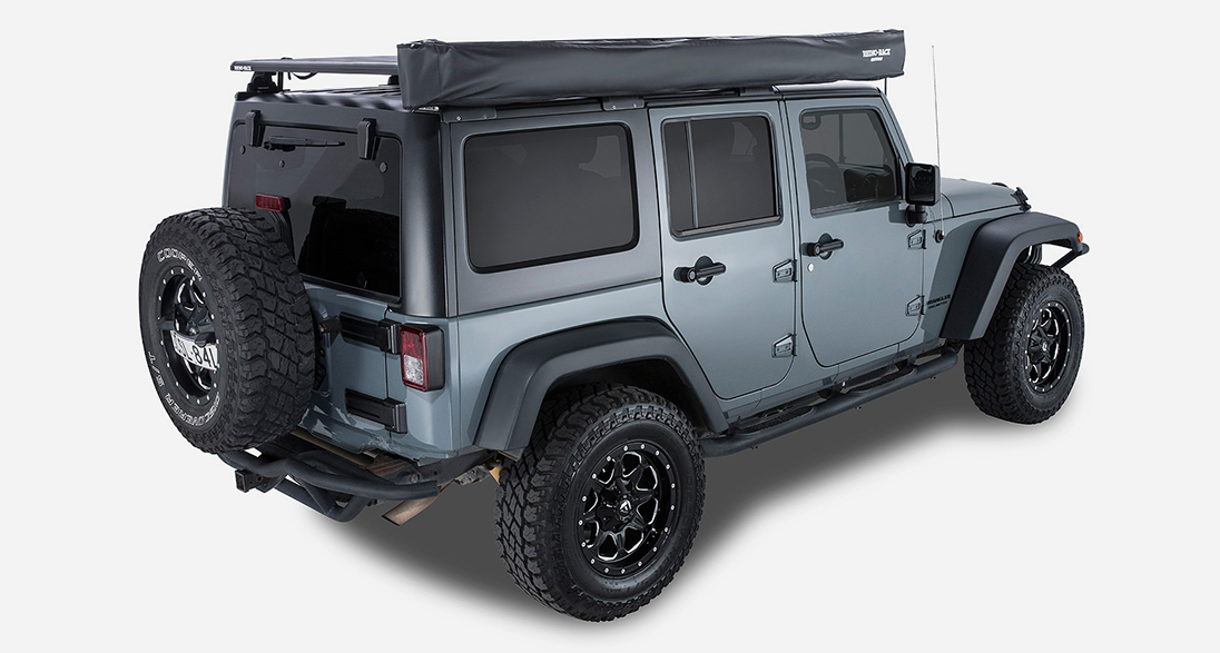 RHINO RACK（ライノラック） Batwing Awning（バットウィングオーニング） 右側装着用 Jeep ラングラー 収納時